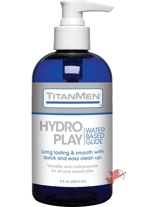 TitanMen Hydro Play Water Based Lubricant Glide 8 Ounce Pump