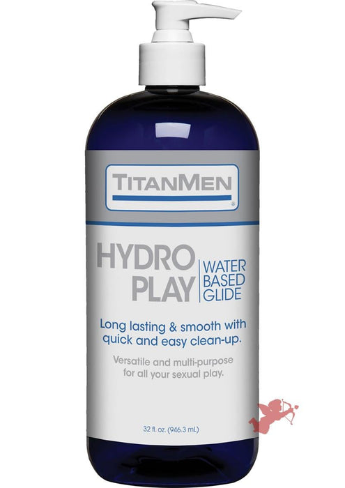 TitanMen Hydro Play Water Based Glide Lubricant 32oz