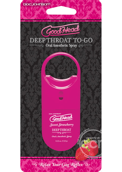 Deep Throat To Go Strawberry .33 Ounce