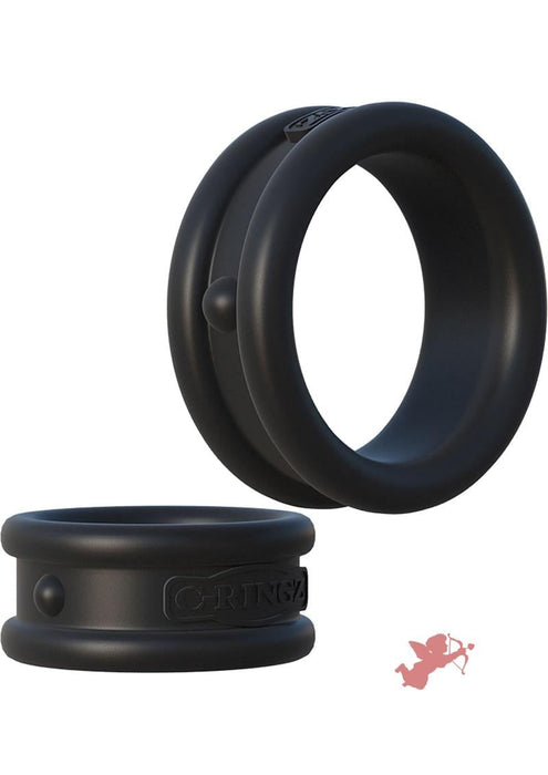 FCR Max Width Silicone Rings Cockrings Black