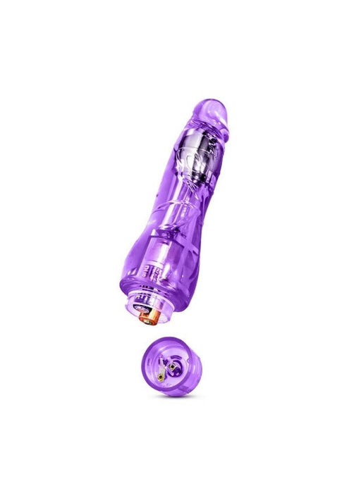 Naturally Yours Fantasy Vibe Jelly Realistic Vibrator Waterproof Purple 8.5 Inch