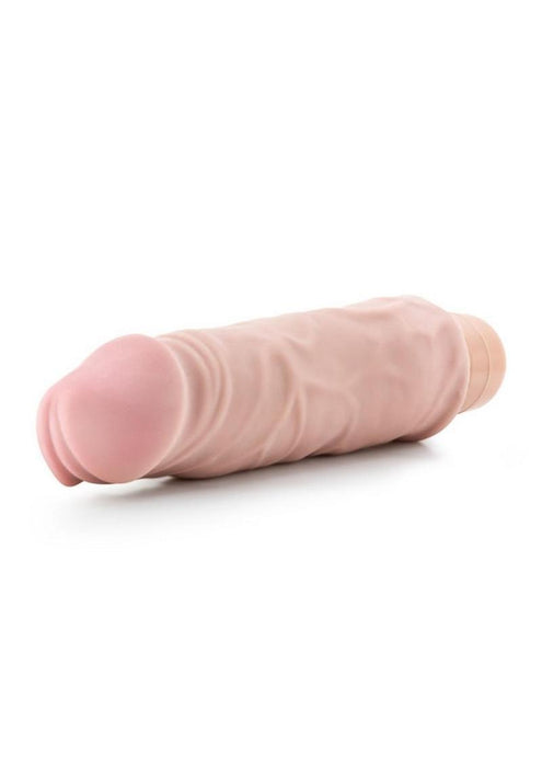 X5 Hard On Vibrating Realistic Dildo Beige Waterproof 9 Inch