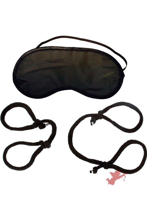 Fetish Fantasy Series Silk Rope Bondage Set - Black