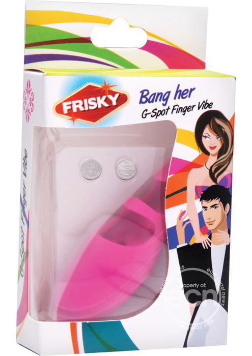 Frisky Bang Her Gspot Silicone Finger Vibe Pink