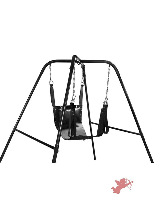 Trinity Vibes Ultimate Sex Swing Stand - Black