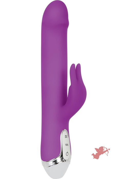 Dancing Pearl Rabbit Rechargeable Silicone Rabbit Vibrator - Purple