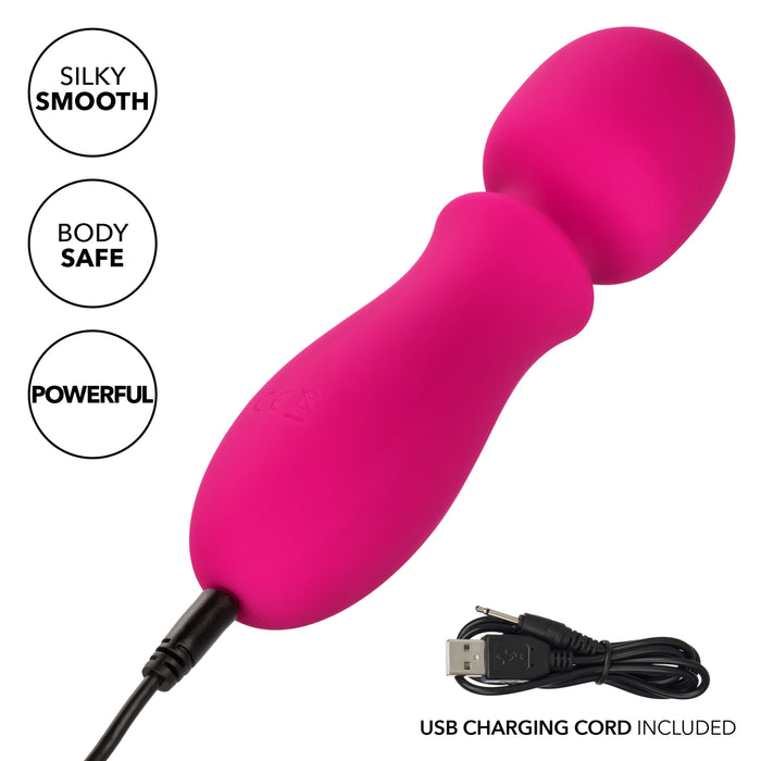Bliss Liquid Silicone Rechargeable Mini Wand - Pink