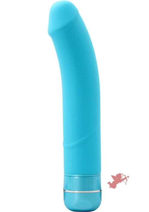 Luxe Beau Vibrating Silicone Dildo 8.5in - Blue