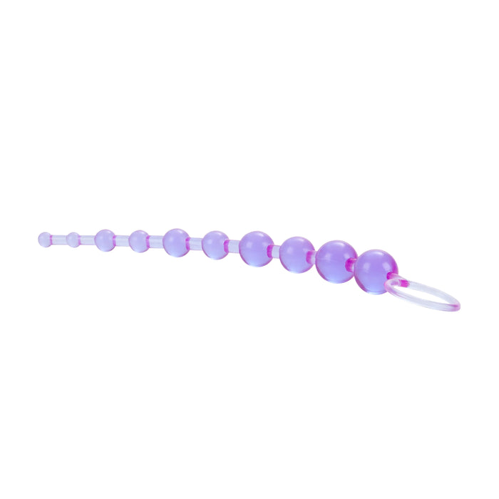 X 10 Anal Beads - Purple