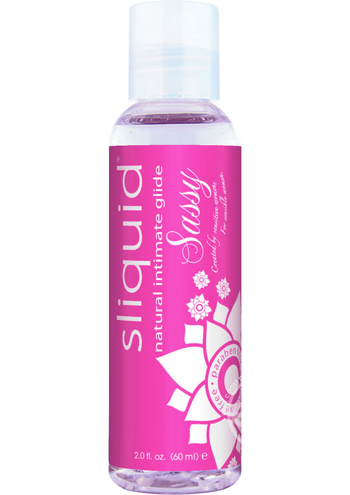 Sliquid Naturals Sassy Intimate Gel Water Based Lubricant 2oz