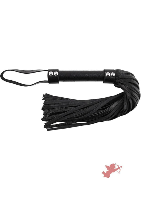 Rouge Short Leather Flogger Black