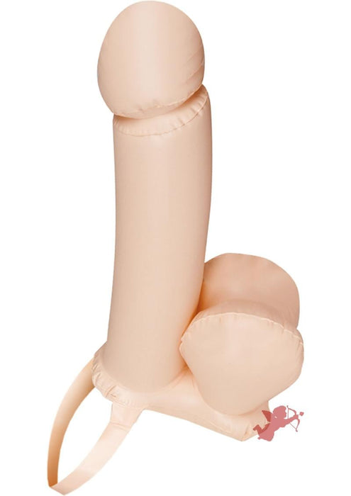 Get It On Inflatable Strap On Penis Waterproof 21 Inch