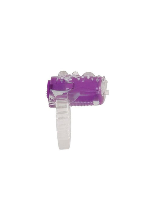 Ring True Cock Ring Set - Clear and Purple
