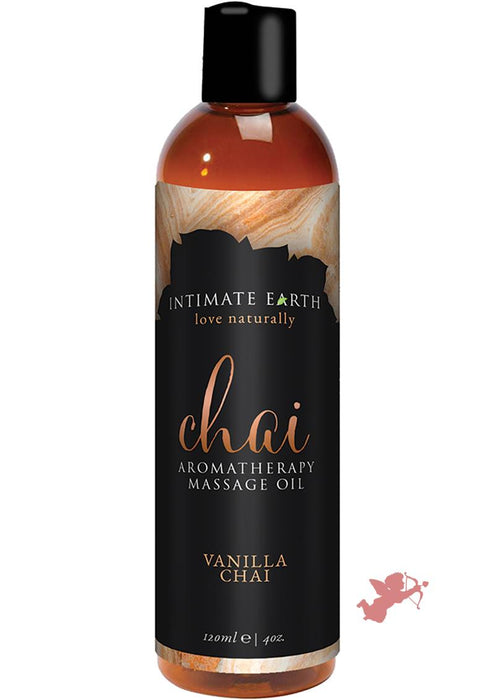 Intimate Earth Chai Aromatherapy Massage Oil Vanilla Chai 4oz