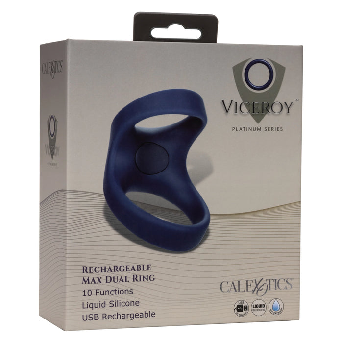 Viceroy Silicone Rechargeable Max Dual Ring - Blue