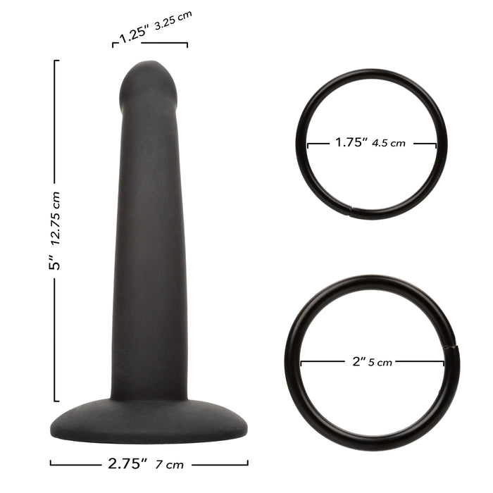 Onyxxx Thigh Strap With Silicone Probe - Black