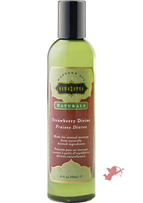 Kama Sutra Naturals Massage Oil Strawberry Dreams 8oz