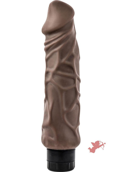Au Naturel Home Wrecker Vibrating Dildo 9.5in - Brown