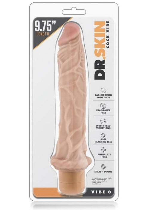 Dr. Skin 9.75'' 08 Realistic Vibrator Showerproof Natural