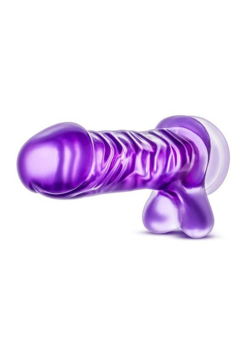 B Yours Basic 8 Dildo With Balls 9in - Purple