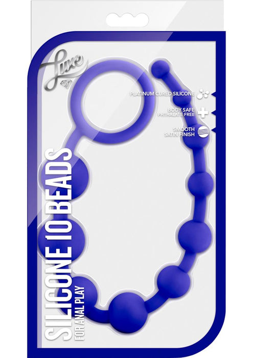 Luxe Silicone 10 Beads - Indigo