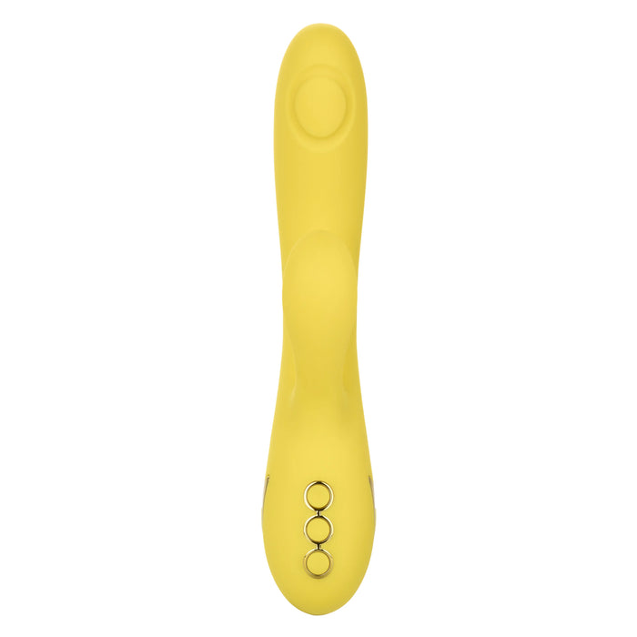 California Dreaming San Diego Seduction Rechargeable Silicone Rabbit Vibrator - Yellow