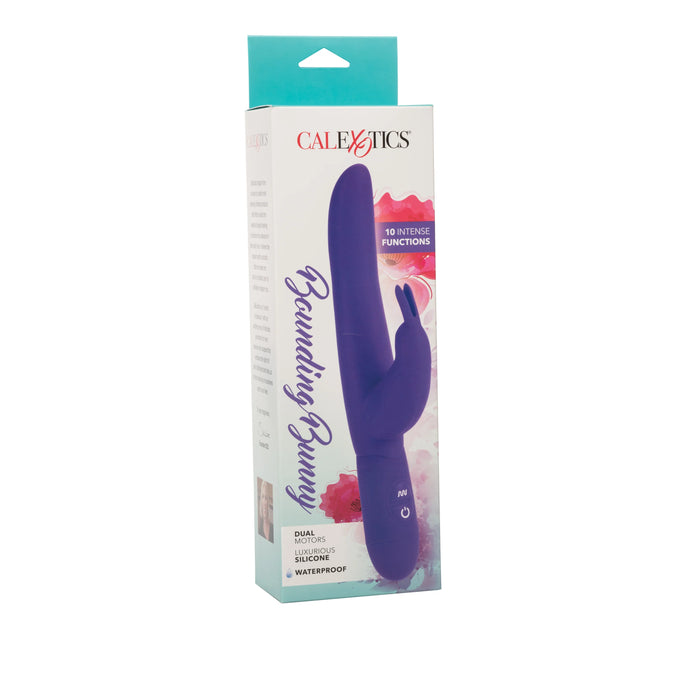 Bounding Bunny Dual Motor Silicone Vibrator Waterproof Purple