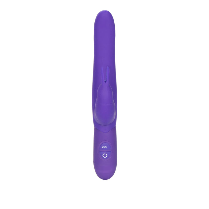 Bounding Bunny Dual Motor Silicone Vibrator Waterproof Purple