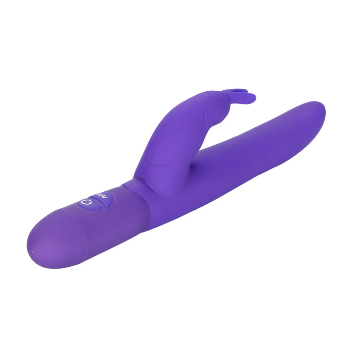 Bounding Bunny Dual Motor Silicone Vibrator Waterproof Purple