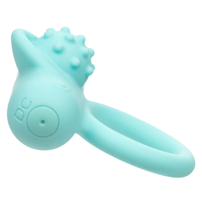 Couple's Enhancers Silicone Rechargeable Nubby Lover's Delight - Teal