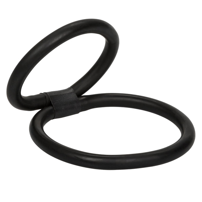 Quick Release Double Helix Cock Ring - Black