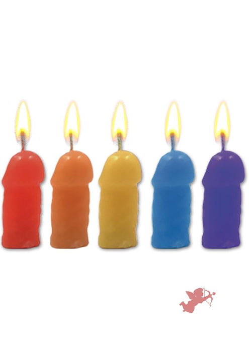 Rainbow Pecker Party Candles