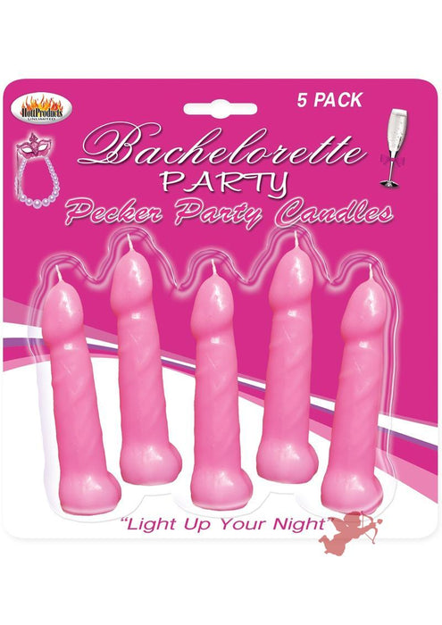 Bachelorette Party Pecker Party Candles Pink