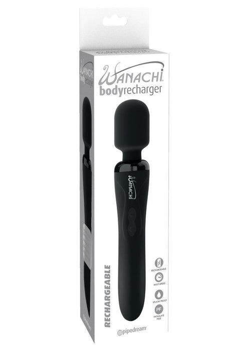 Wanachi Body Recharger Silicone Rechargeable Wand - Black