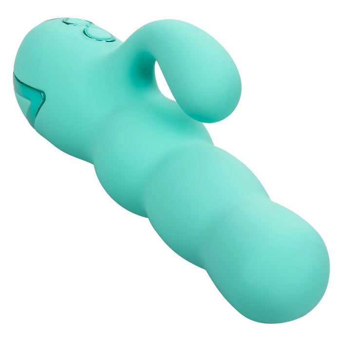 California Dreaming Del Mar Rechargeable Silicone Dual Stimulator - Teal