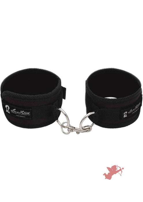 Lux Fetish Quality Love Cuffs Adjustable Black