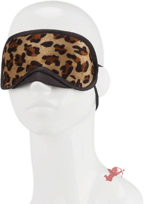 Lux Fetish Peek-A-Boo Love Mask - Leopard