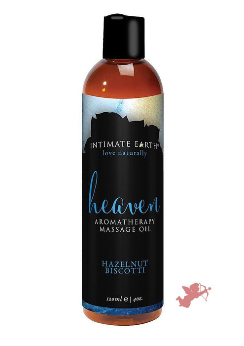 Intimate Earth Heaven Aromatherapy Massage Oil Hazelnut Biscotti 4oz