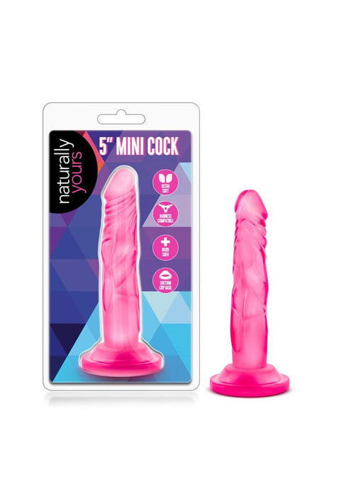 Naturally Yours Mini Dildo 5.75in - Pink