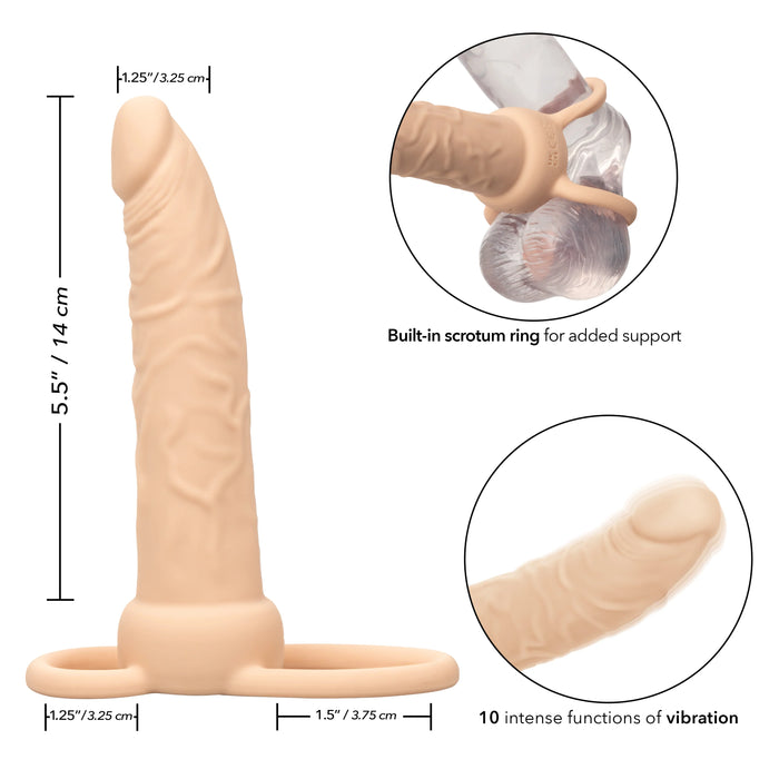 Performance Maxx Rechargeable Silicone Dual Penetrator - Vanilla