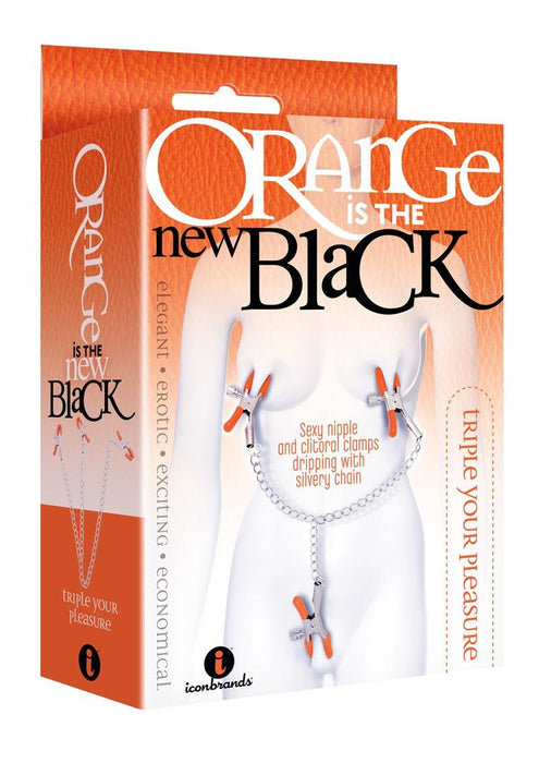 Orange Is The New Black Triple Your Pleasure Clamps & Chain