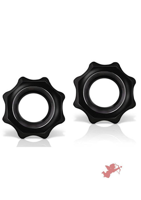 Stay Hard Nutz Cock Ring- Black