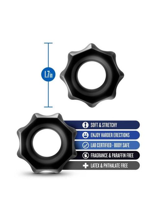 Stay Hard Nutz Cock Ring- Black