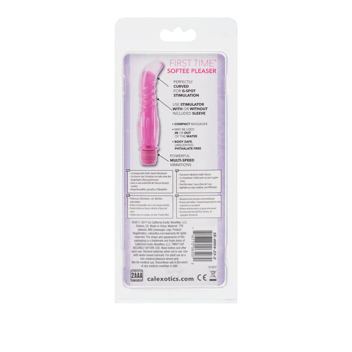 First Time Softee Pleaser Vibrator - Pink