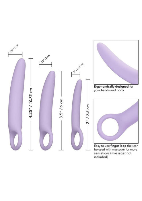 Dr. Laura Berman Alena Silicone Dialators Set (3 Piece Kit)- Purple
