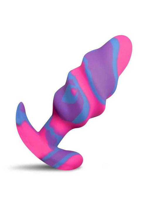 Creature Cocks Unicorn Swirl Silicone Butt Plug - Premium Body-Safe Anal Toy
