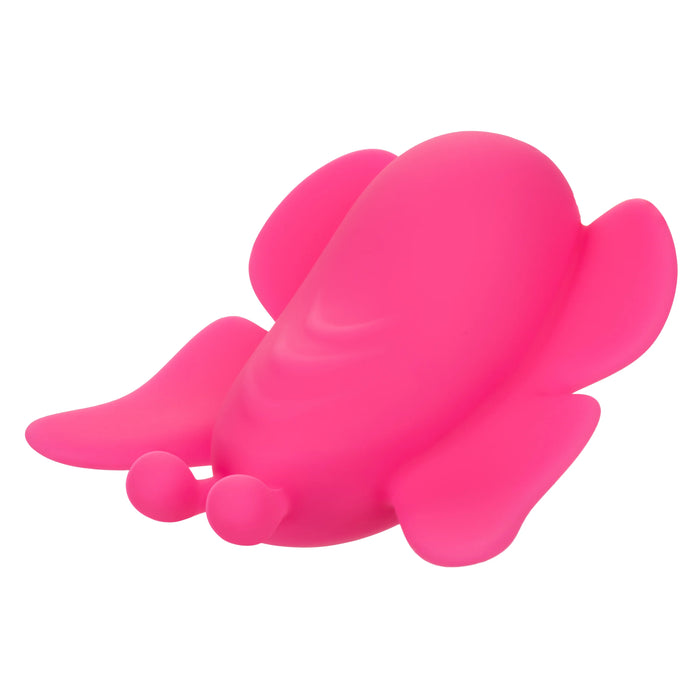 Neon Vibes The Flutter Vibe Rechargeable Silicone Butterfly Panty Vibe - Pink