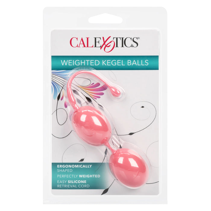 Weighted Kegel Balls Silicone with Retrieval Cord - Pink