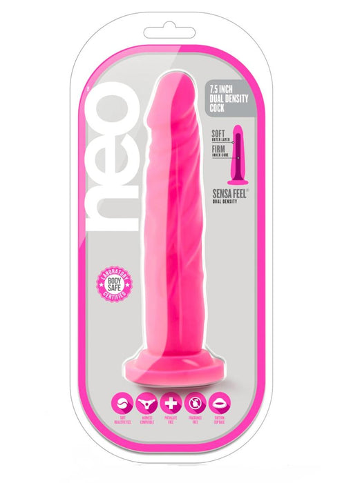 Neo Dual Cock Pink 7.5 Inch