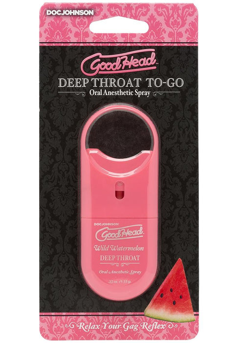 Deep Throat To Go Wild Watermelon .33 Ounce